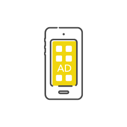 スマートフォンでのSNS運用のアイコン